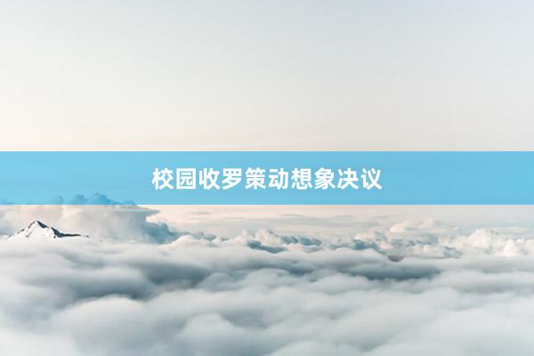 校园收罗策动想象决议
